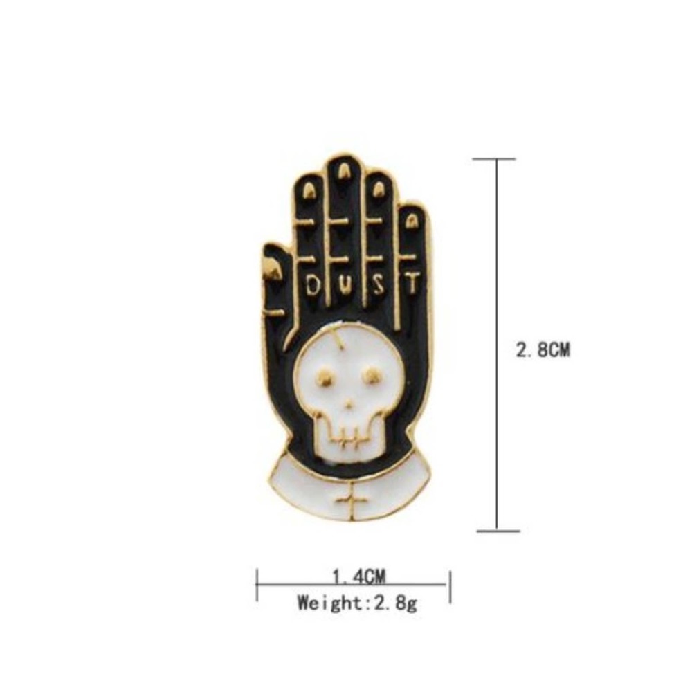 Dust Skeleton Hand Pin Brooch